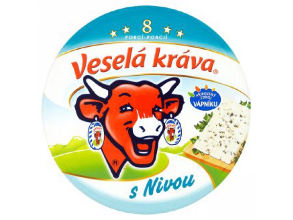 Veselá Kráva Плавленый сыр с голубой плесенью 8 шт 140 г
